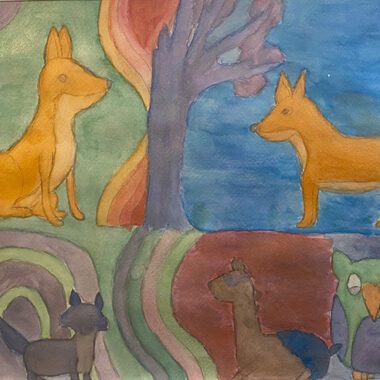 Aquarell: Natalie, Repro: Martin Baier